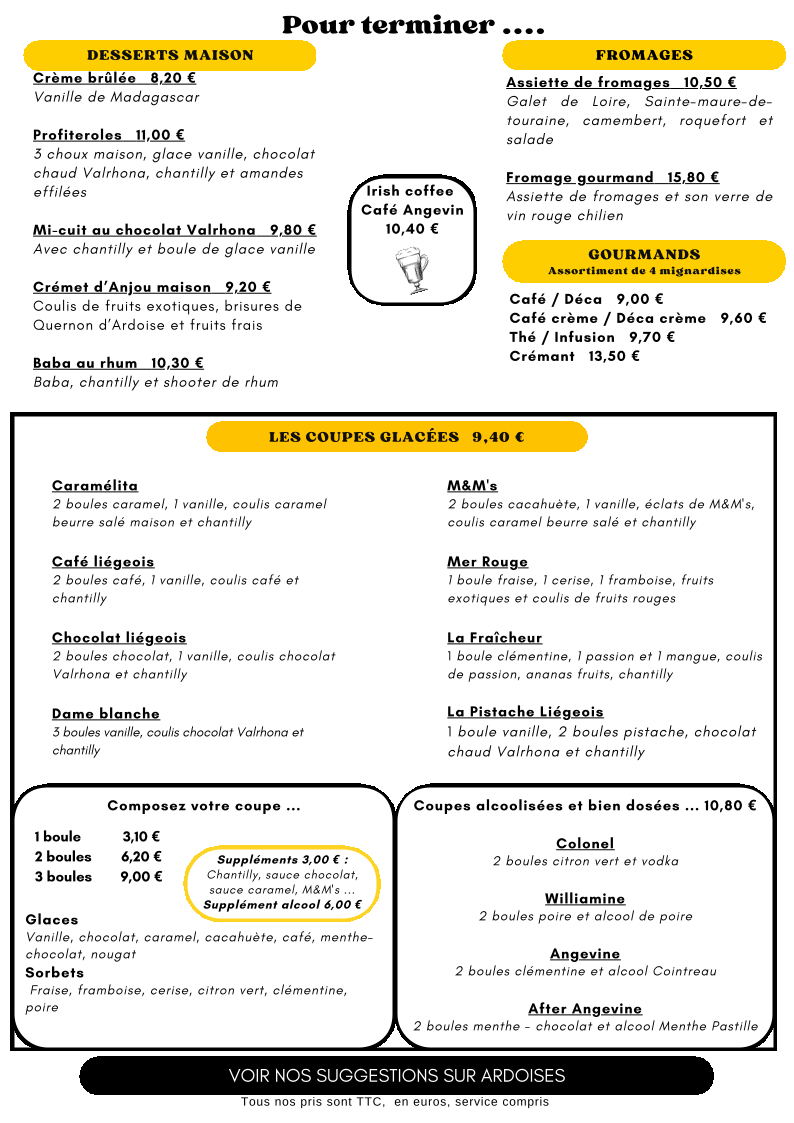 Menu Brasserie De La Maine-1