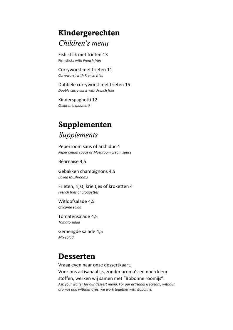 Menu Brasserie Den Antigoon-10