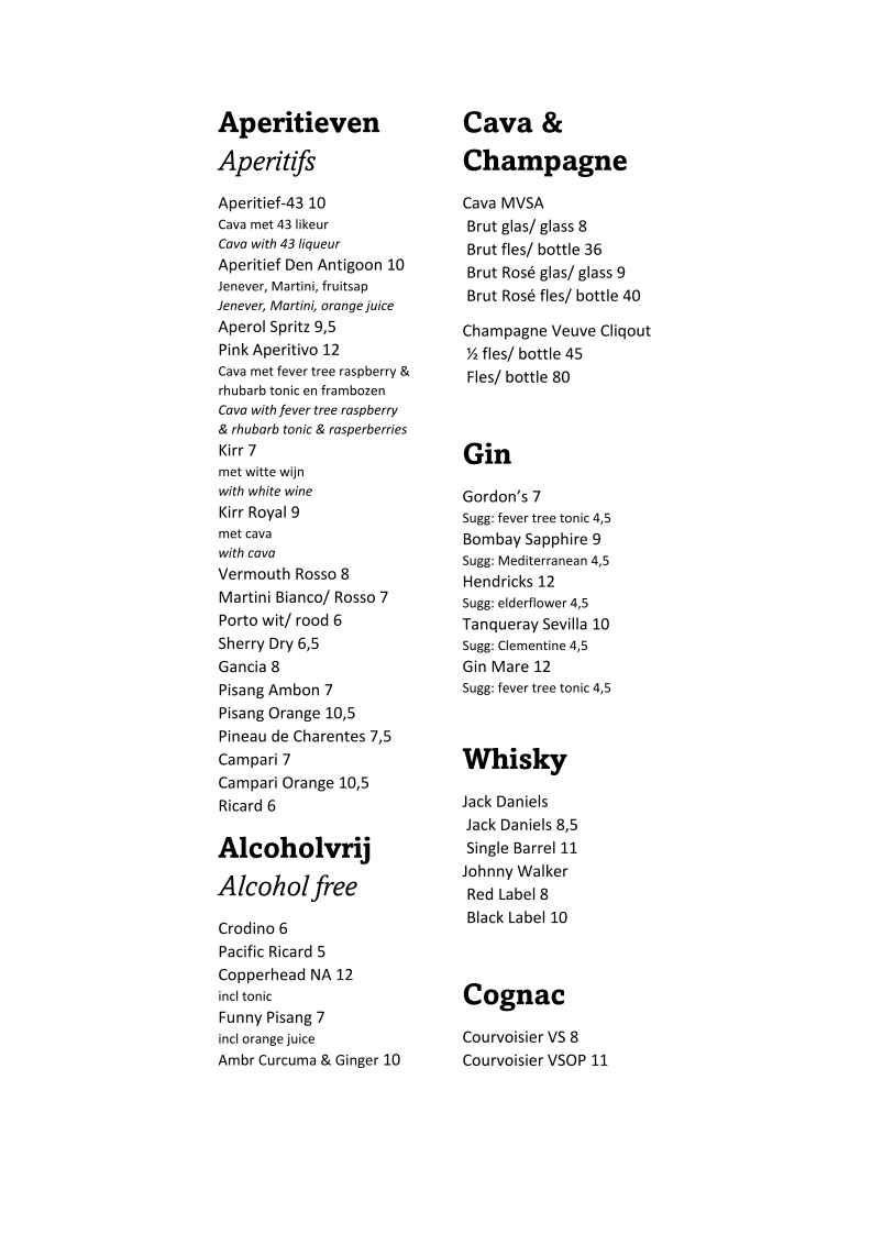 Menu Brasserie Den Antigoon-3