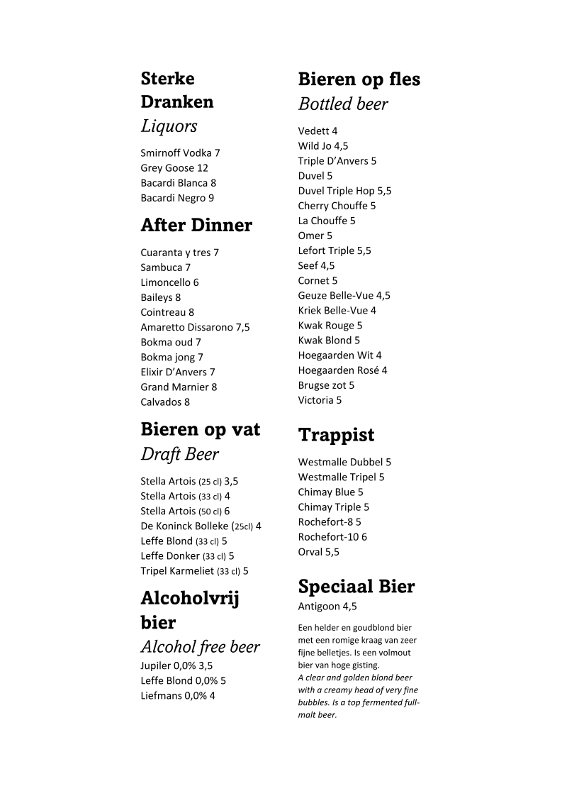 Menu Brasserie Den Antigoon-4