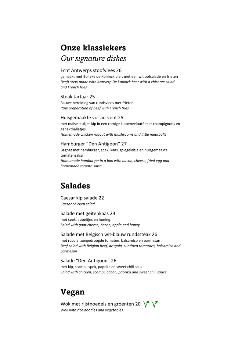Menu Brasserie Den Antigoon-7
