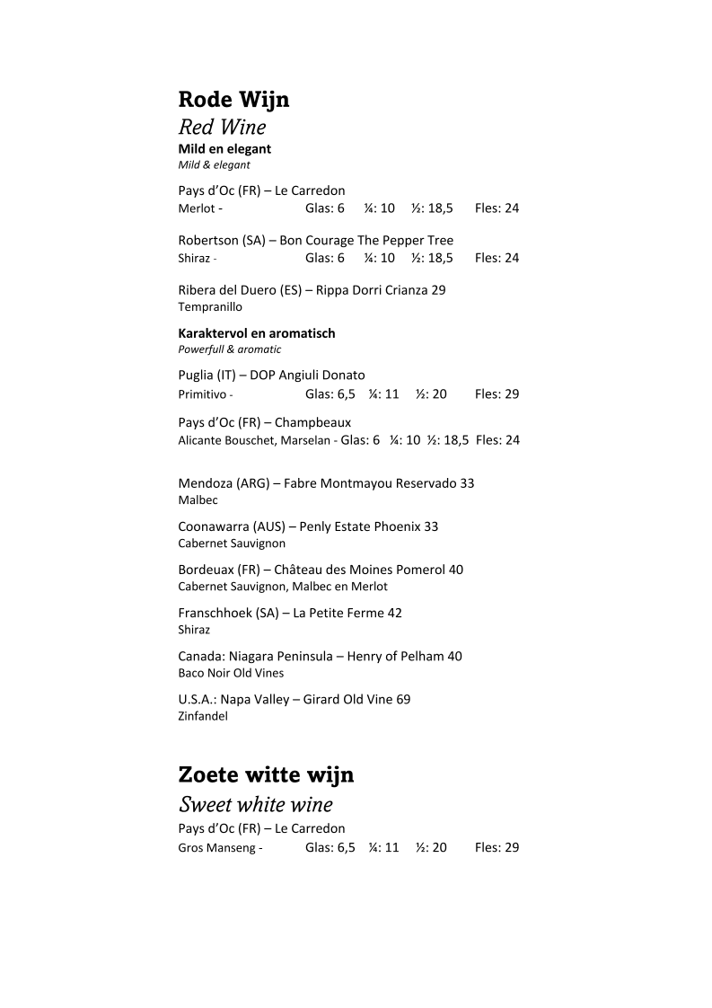 Menu Brasserie Den Antigoon-9