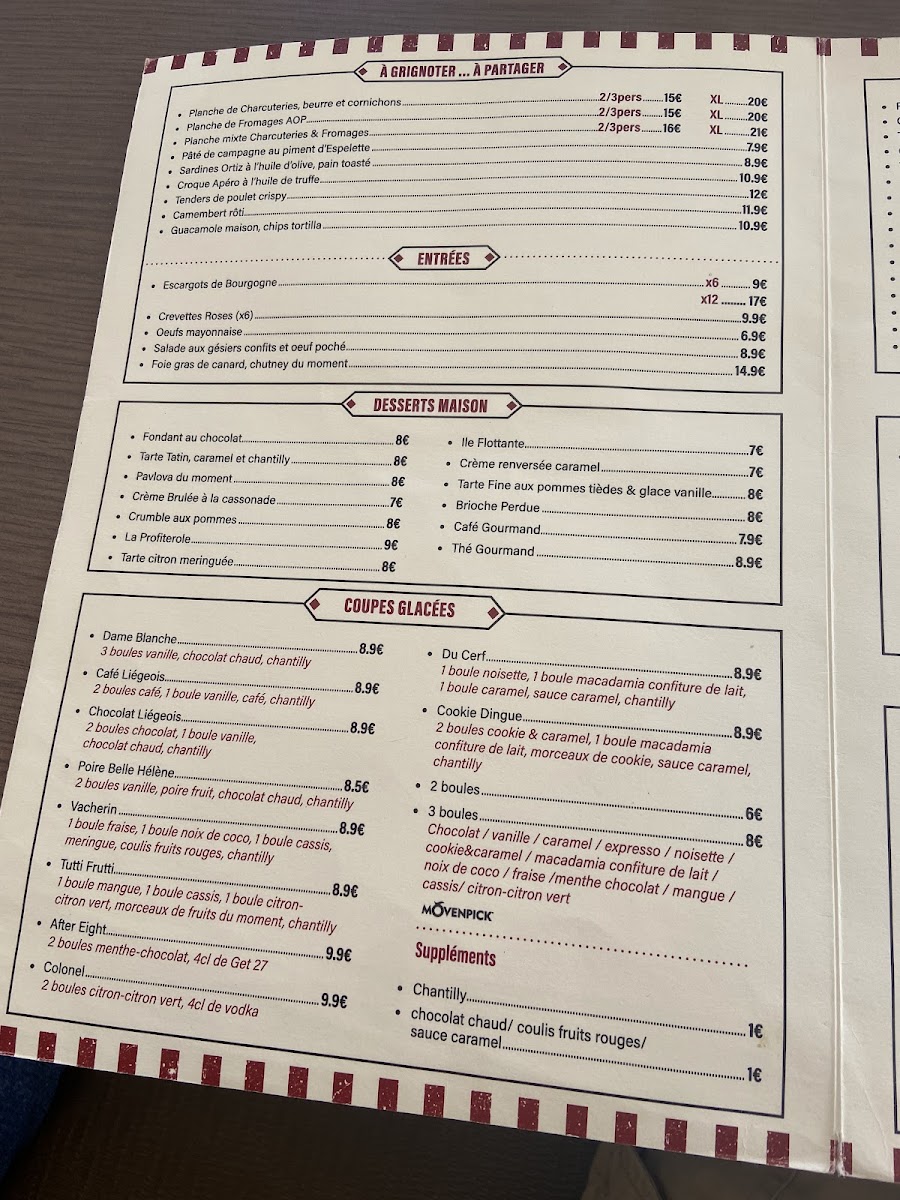 Menu Brasserie Du Cerf-1