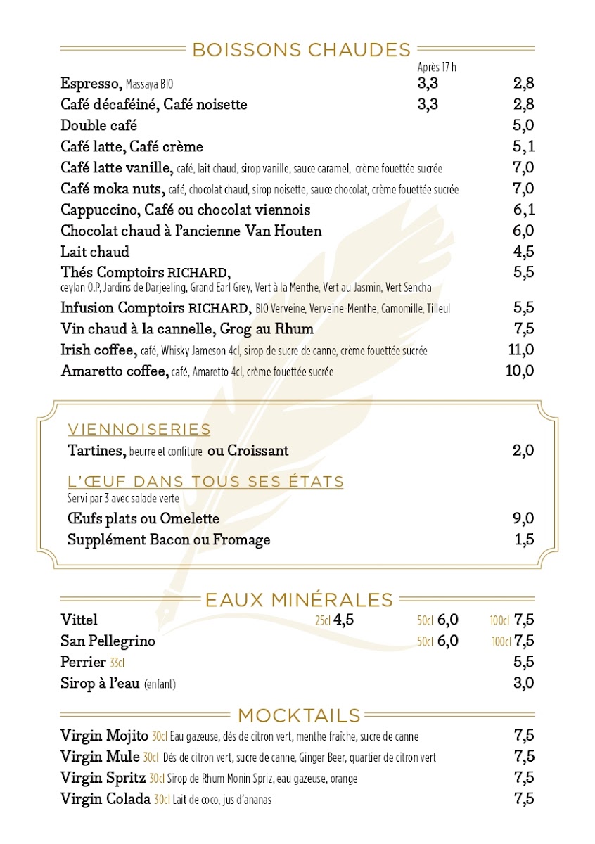 Menu Brasserie Le Convention-10