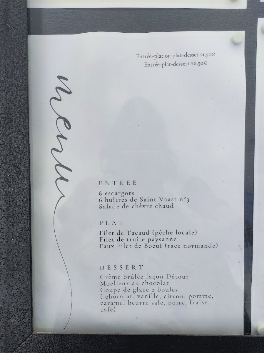 Menu Brasserie 'le Detour'-4