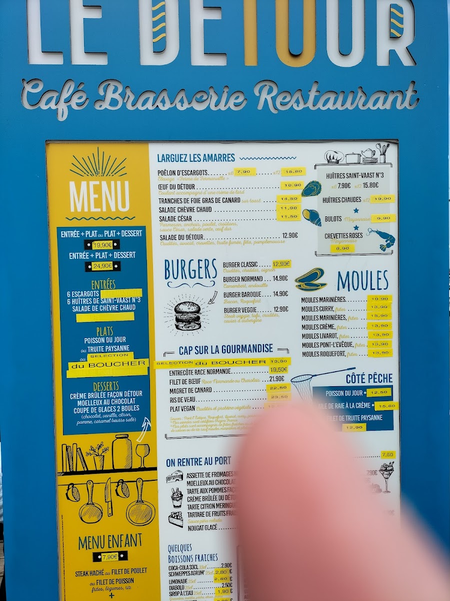 Menu Brasserie 'le Detour'-7