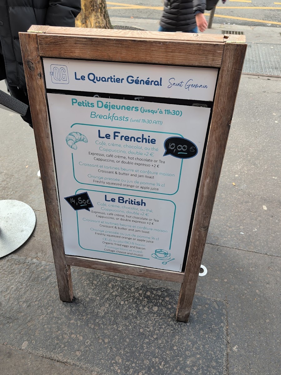 Menu Brasserie Le Quartier Général-7