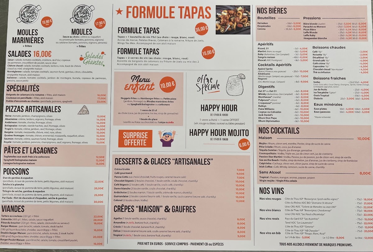 Menu Brasserie Le Tropic’S-2
