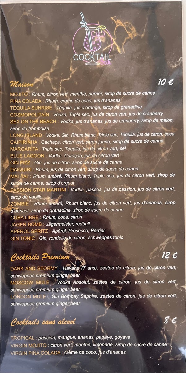 Menu Brasserie Le Tropic’S-4