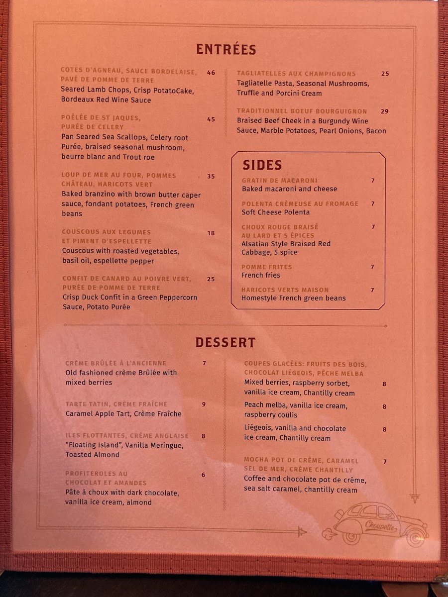 Menu Brasserie Mon Chou Chou-9