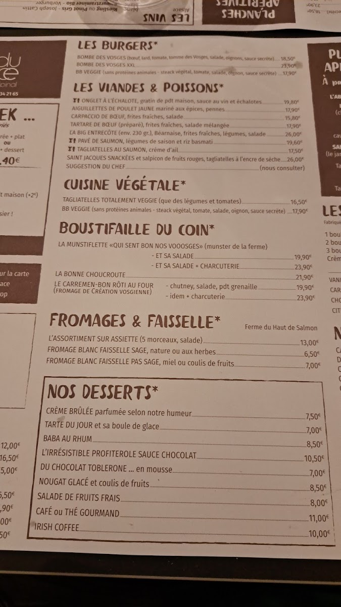 Menu Brasserie - Restaurant Du Commerce-3