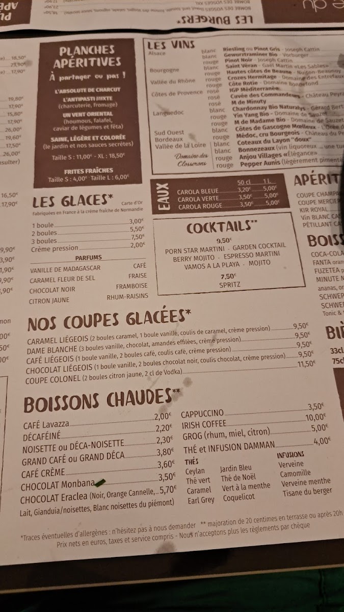 Menu Brasserie - Restaurant Du Commerce-4