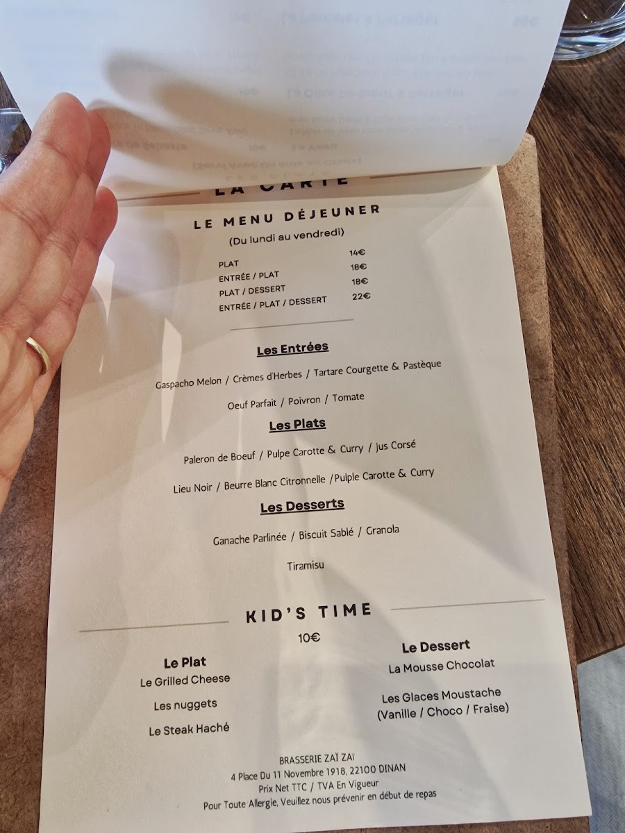 Menu Brasserie Zaï Zaï-3