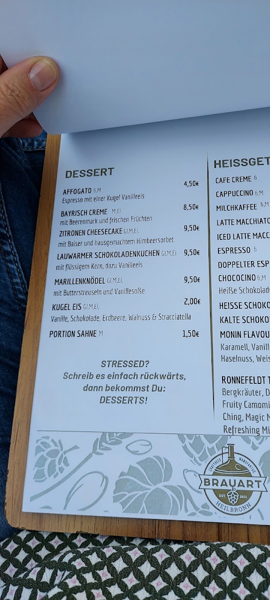 Menu Brauart Im Parkhotel Heilbronn-5