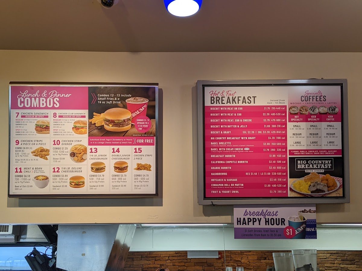 Menu Braum's Ice Cream & Dairy Store-1
