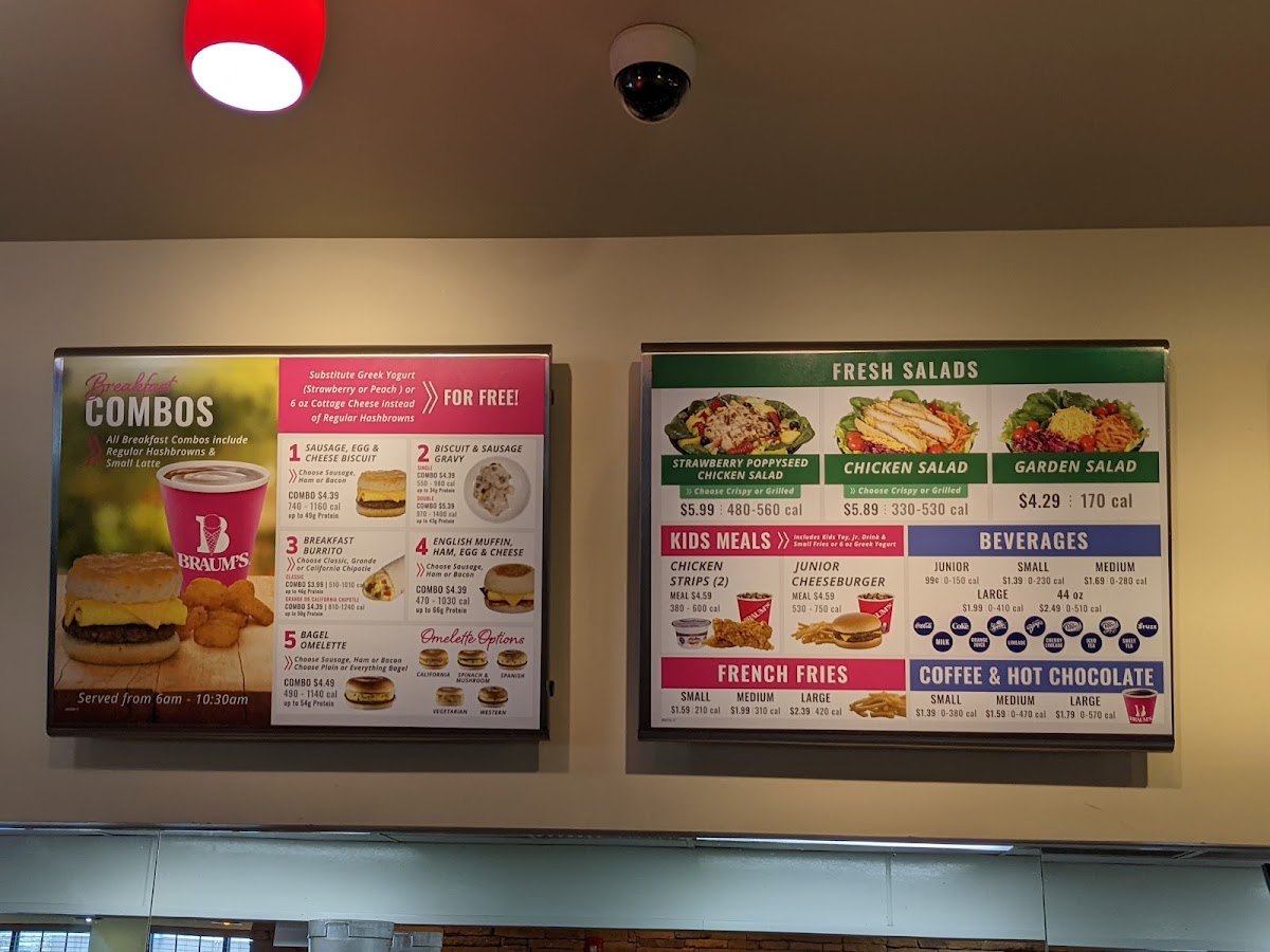 Menu Braum's Ice Cream & Dairy Store-2