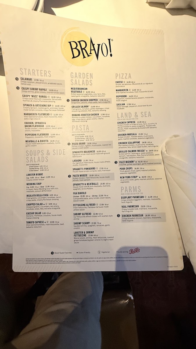 Menu Bravo! Italian Kitchen-1