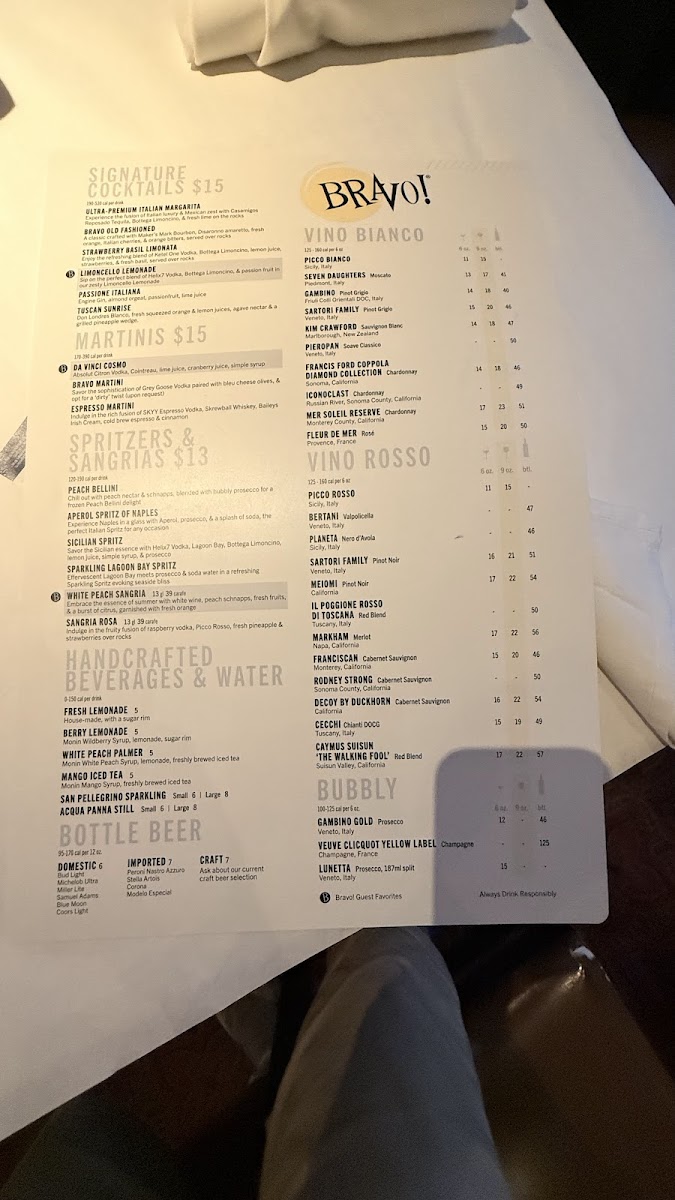 Menu Bravo! Italian Kitchen-2