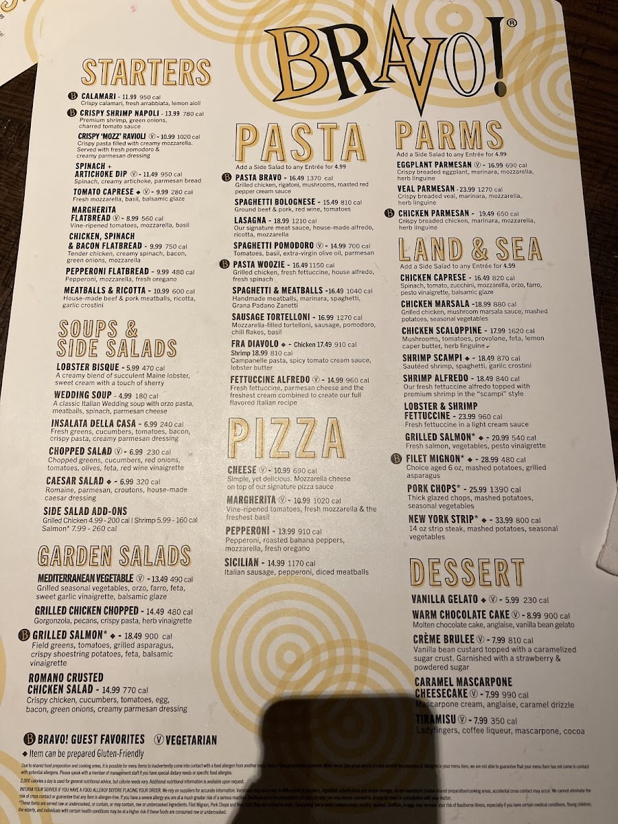 Menu Bravo! Italian Kitchen-3