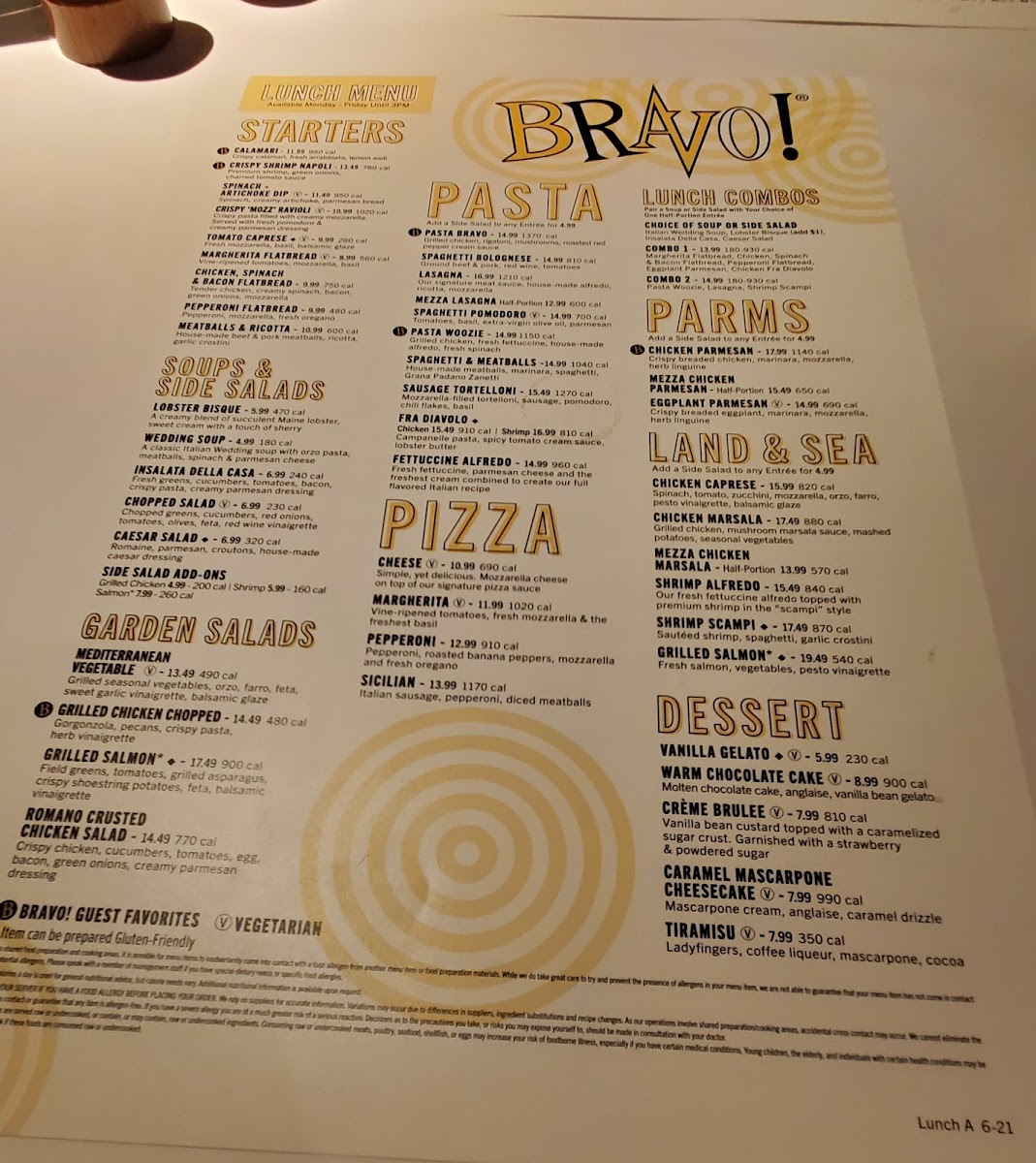 Menu Bravo! Italian Kitchen-4