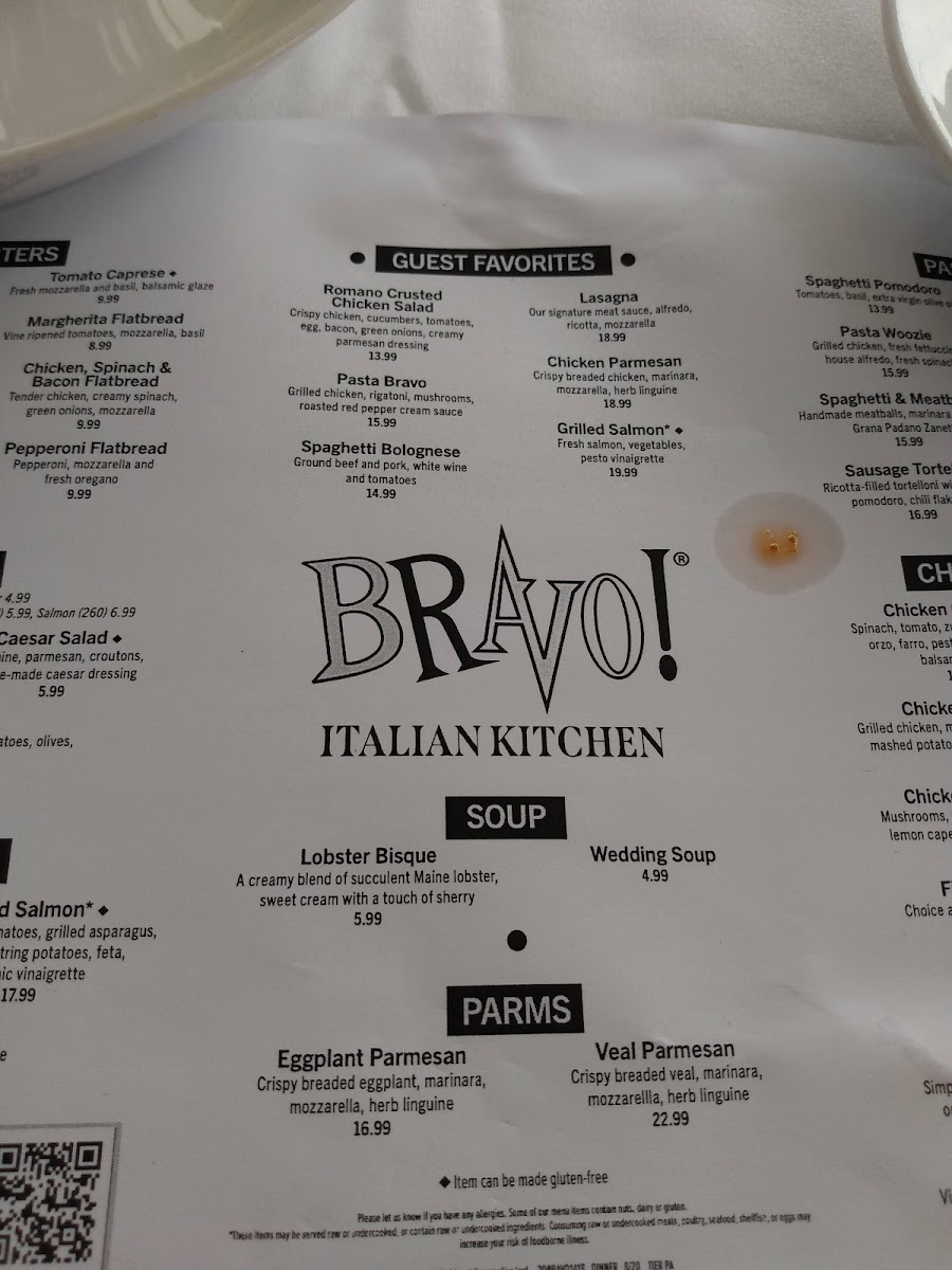 Menu Bravo! Italian Kitchen-7