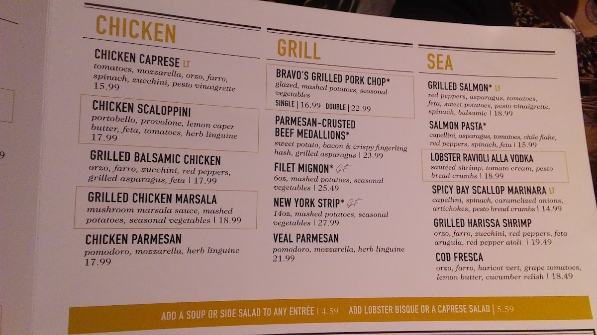 Menu Bravo! Italian Kitchen-8