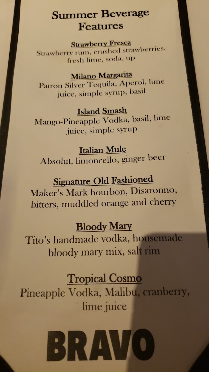 Menu Bravo! Italian Kitchen-9