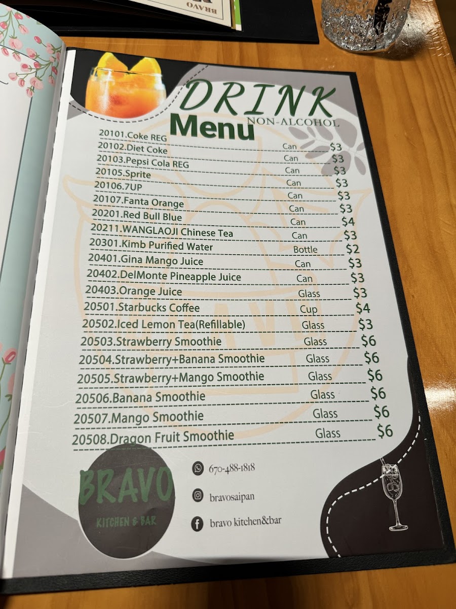 Menu Bravo Kitchen & Bar-1