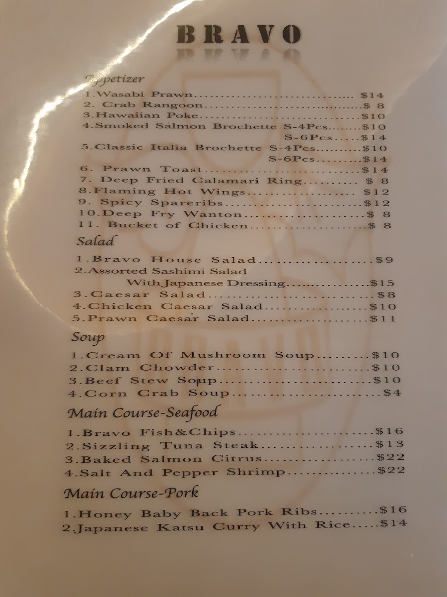 Menu Bravo Kitchen & Bar-7