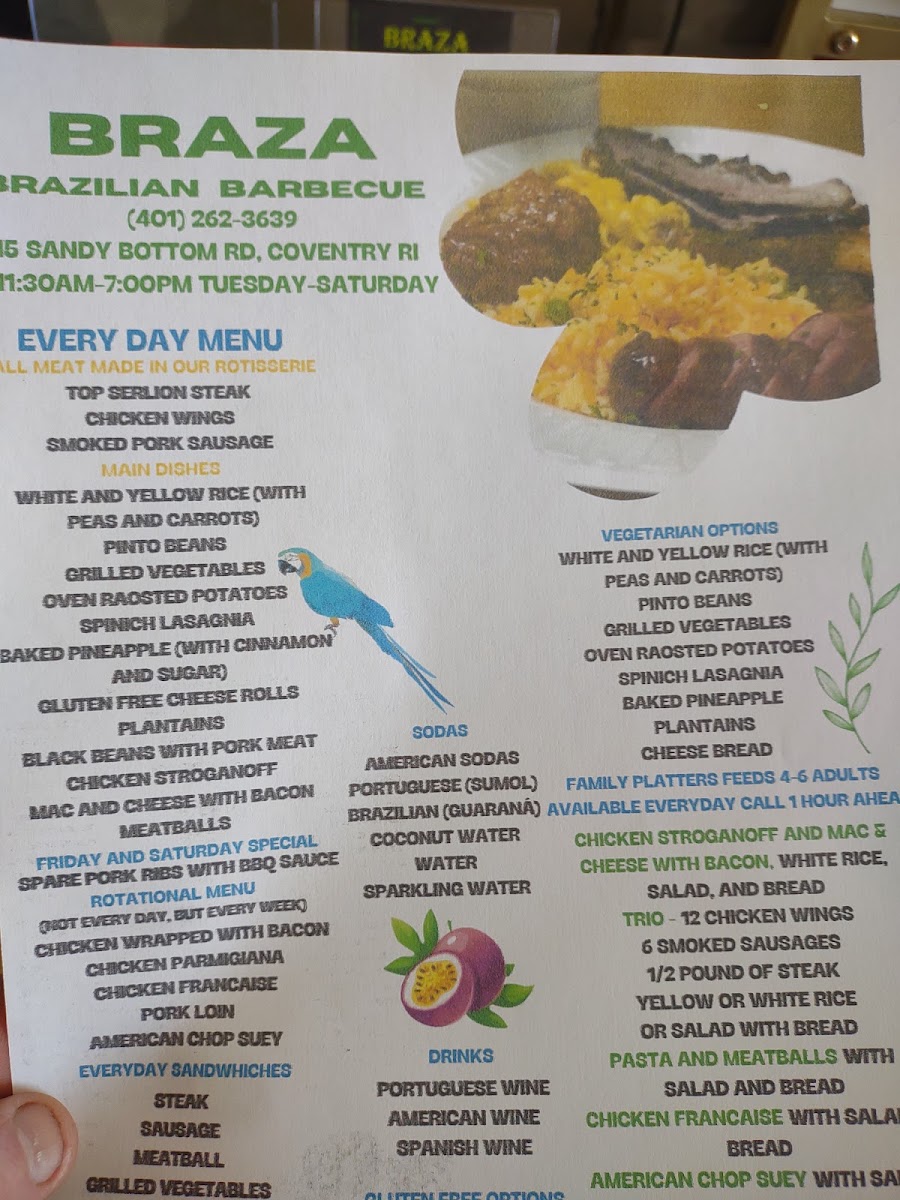 Menu Braza Brazilian Barbecue-1