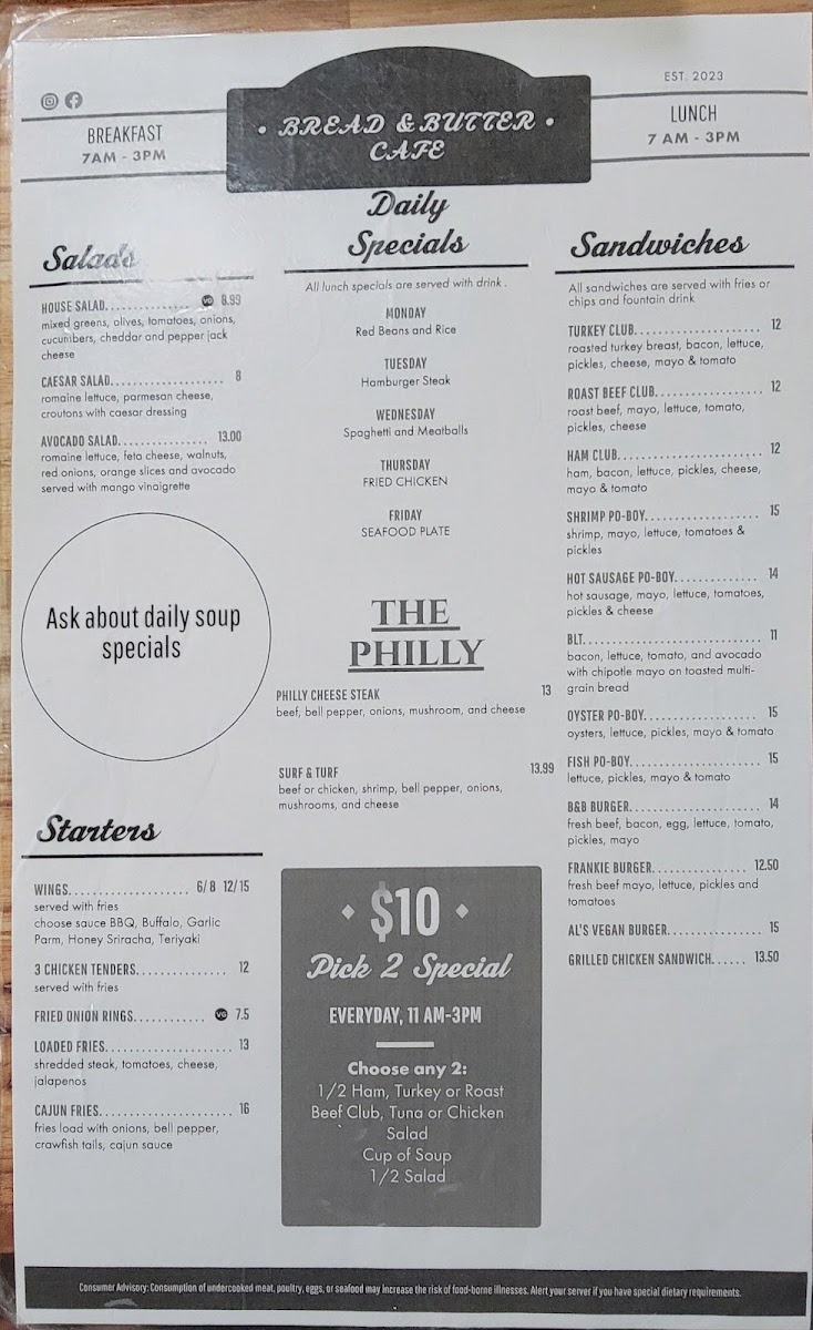 Menu Bread And Butter Café-2
