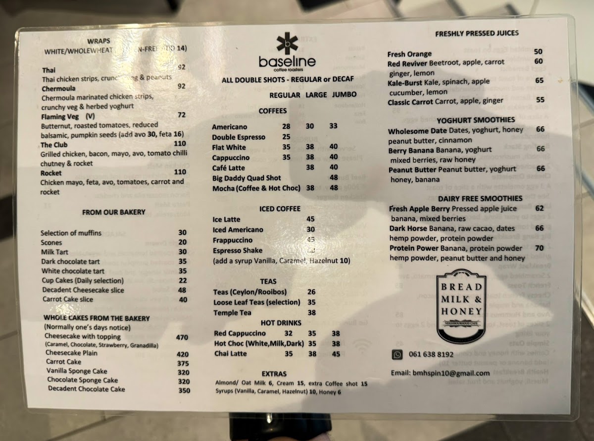 Menu Bread Milk And Honey-2