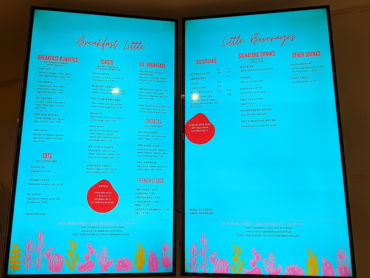 Menu Breakfast Little-3