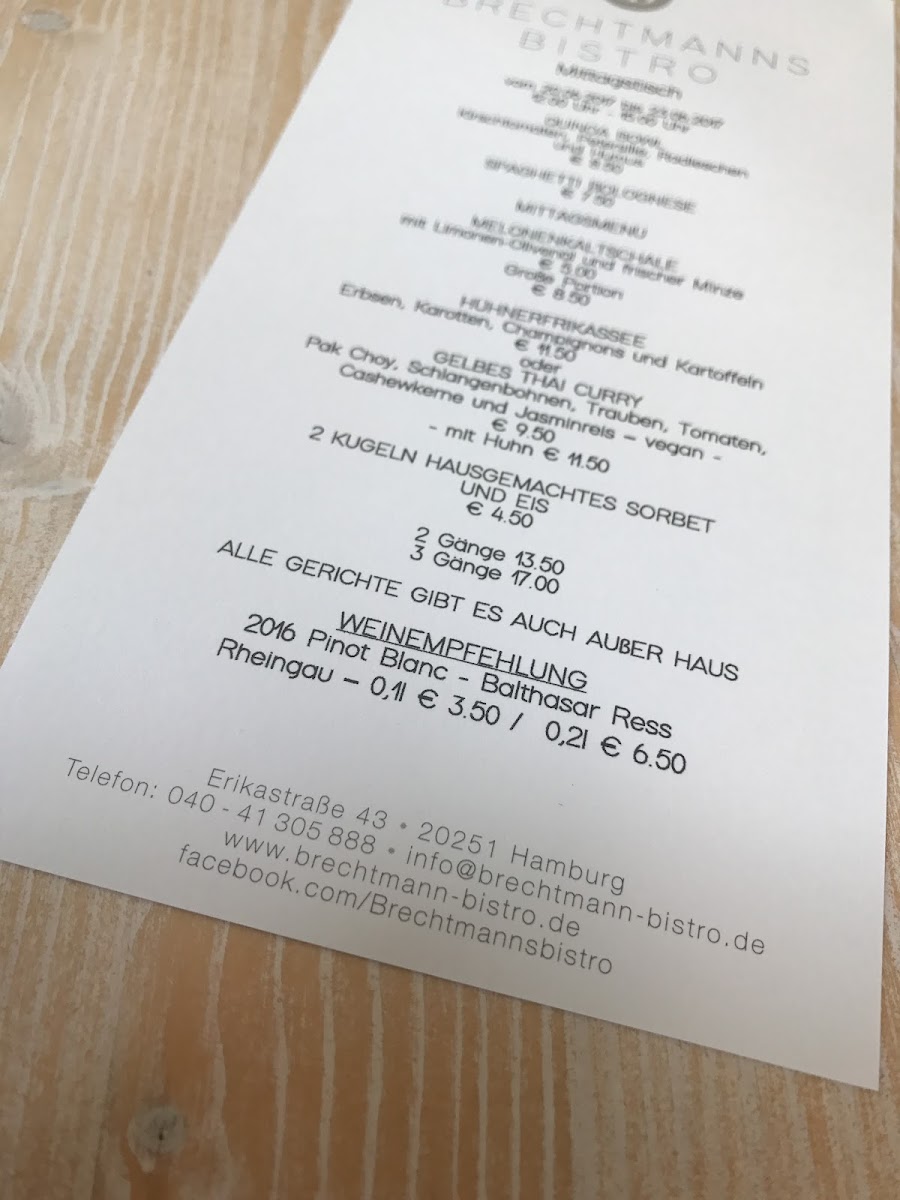 Menu Brechtmanns Bistro-5