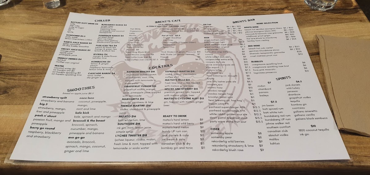 Menu Brent's Burgers-2