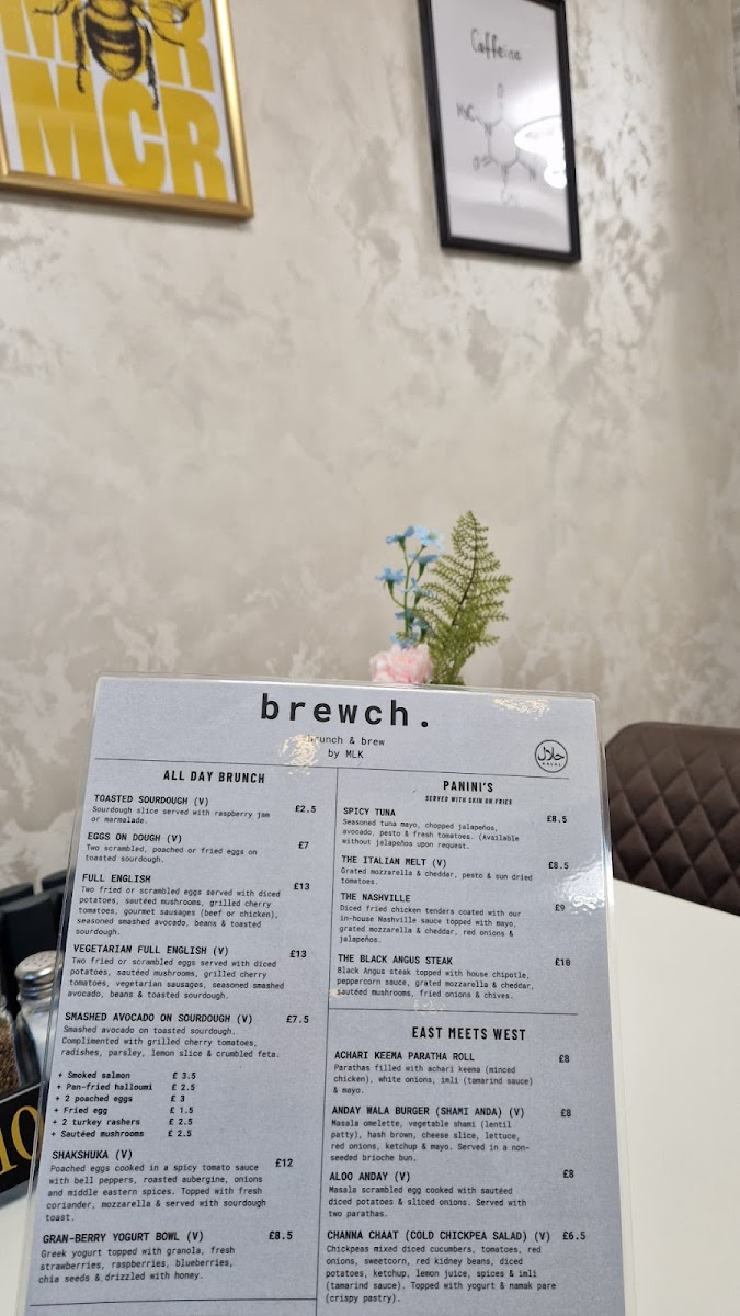 Menu Brewch. Manchester-3