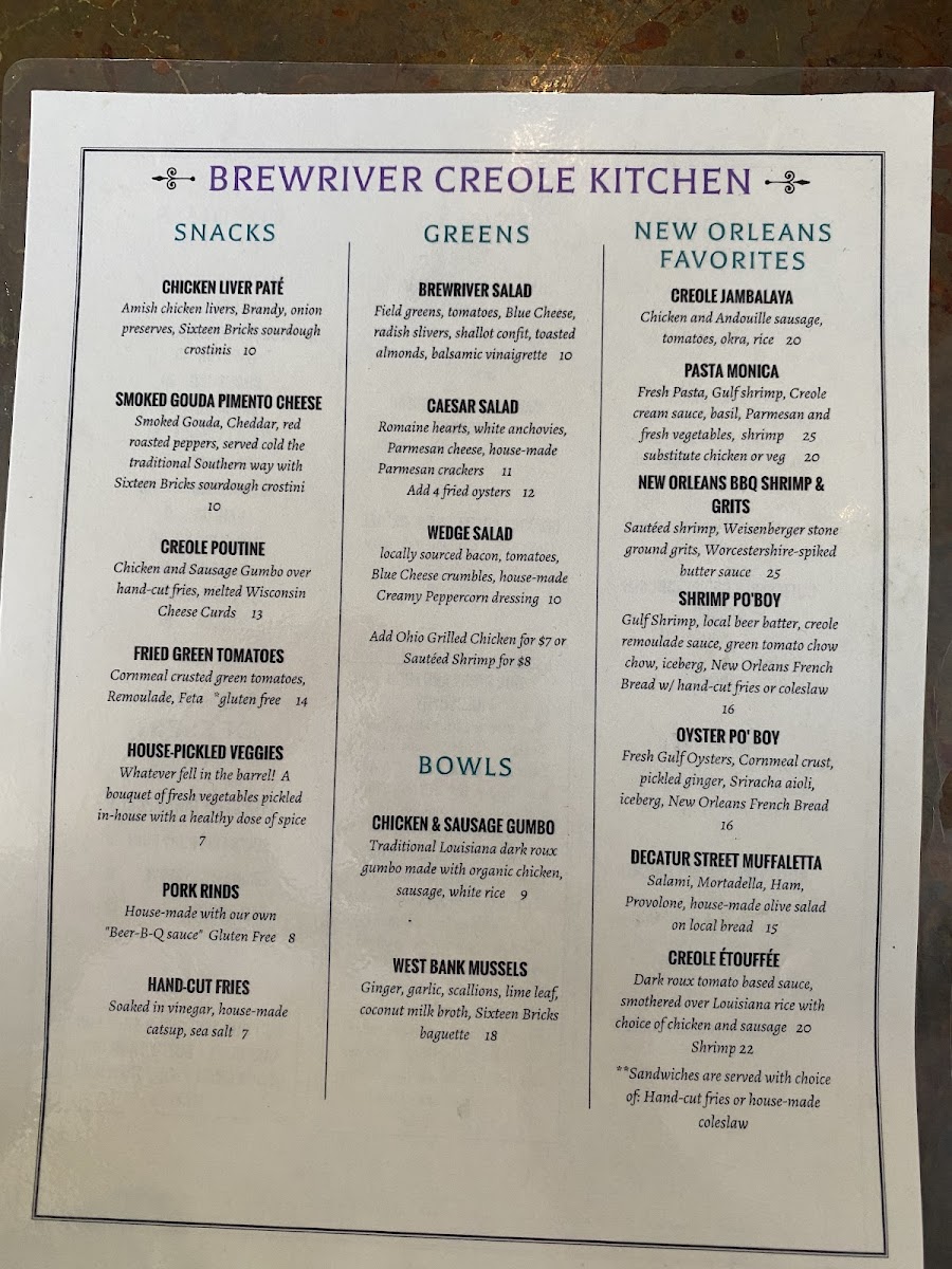 Menu Brewriver Creole Kitchen-10