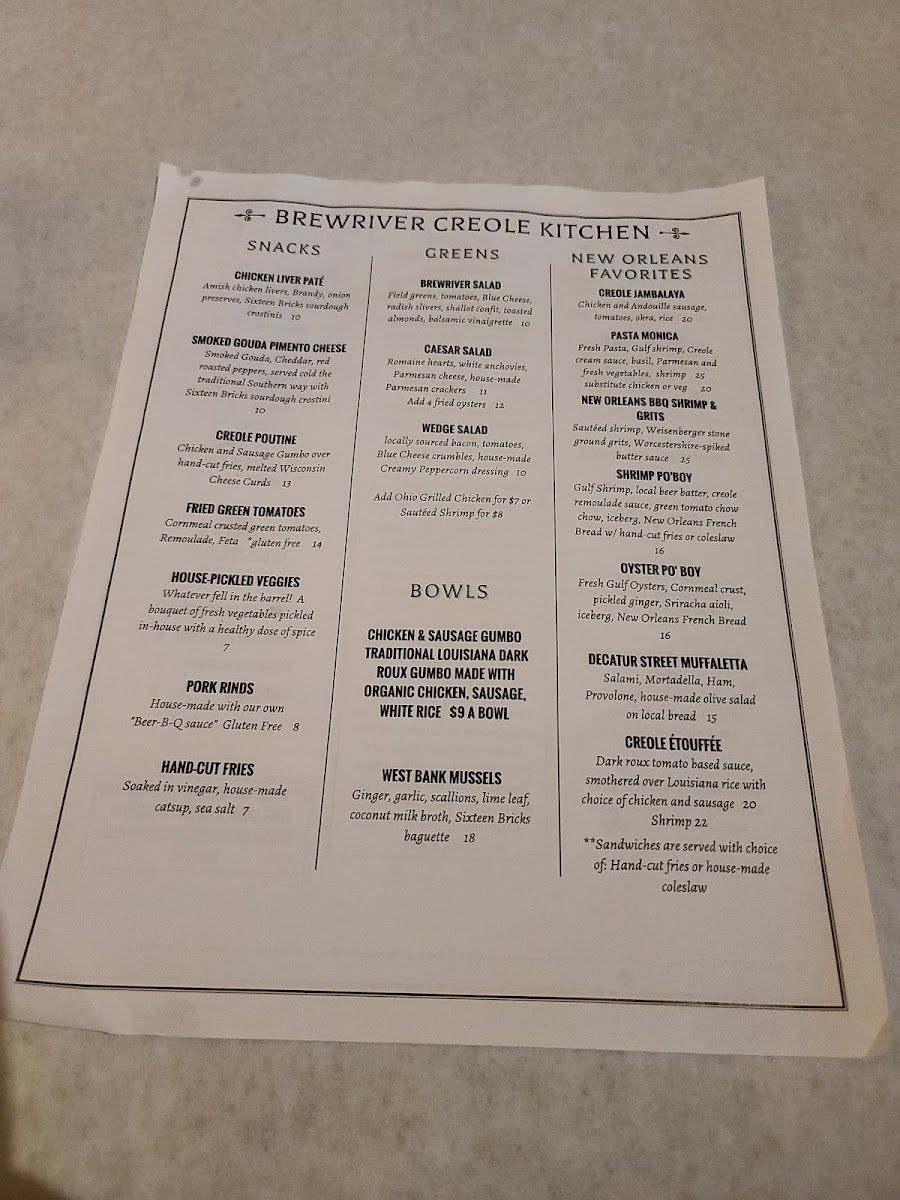 Menu Brewriver Creole Kitchen-9