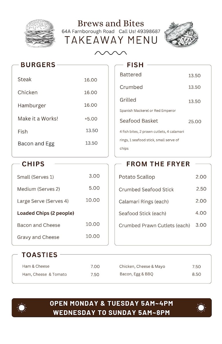 Menu Brews & Bites Beachside Cafe-3