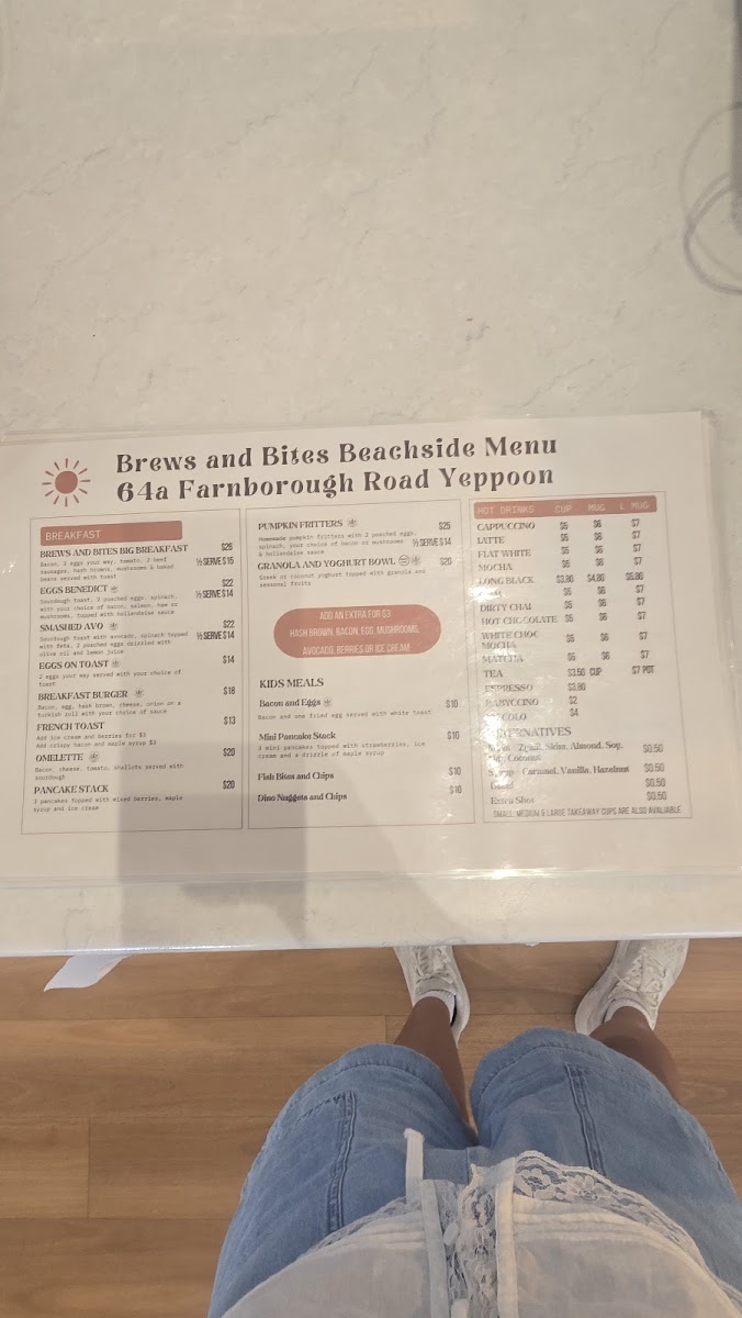 Menu Brews & Bites Beachside Cafe-4