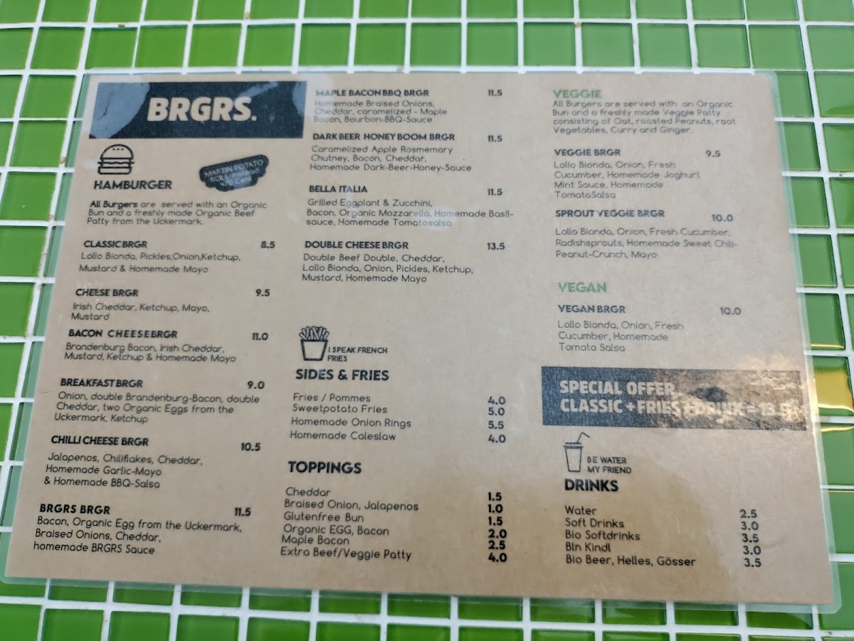 Menu Brgrs. Bio Beef Burger Mitte-4