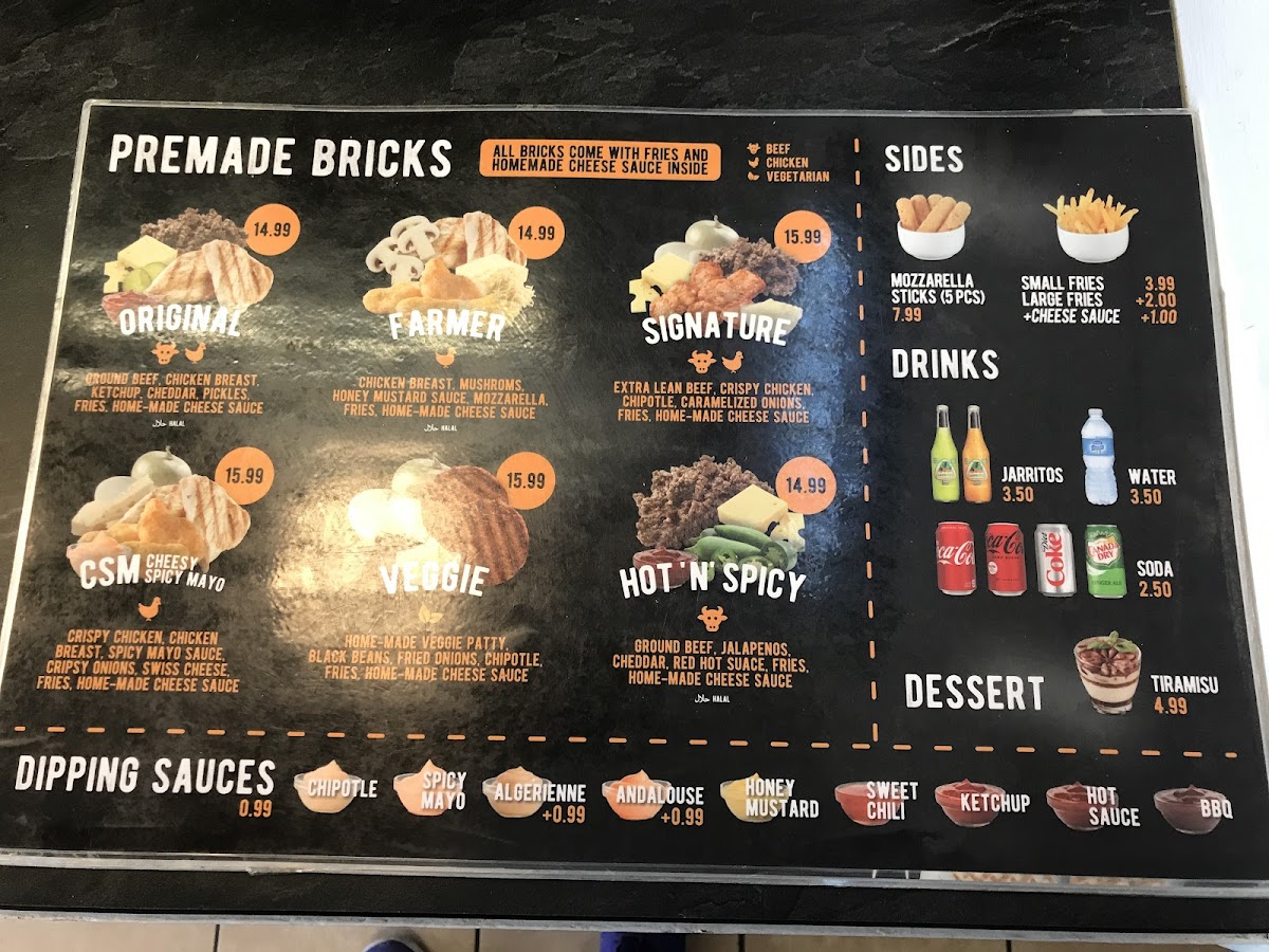 Menu Brick'n'cheese Toronto-4