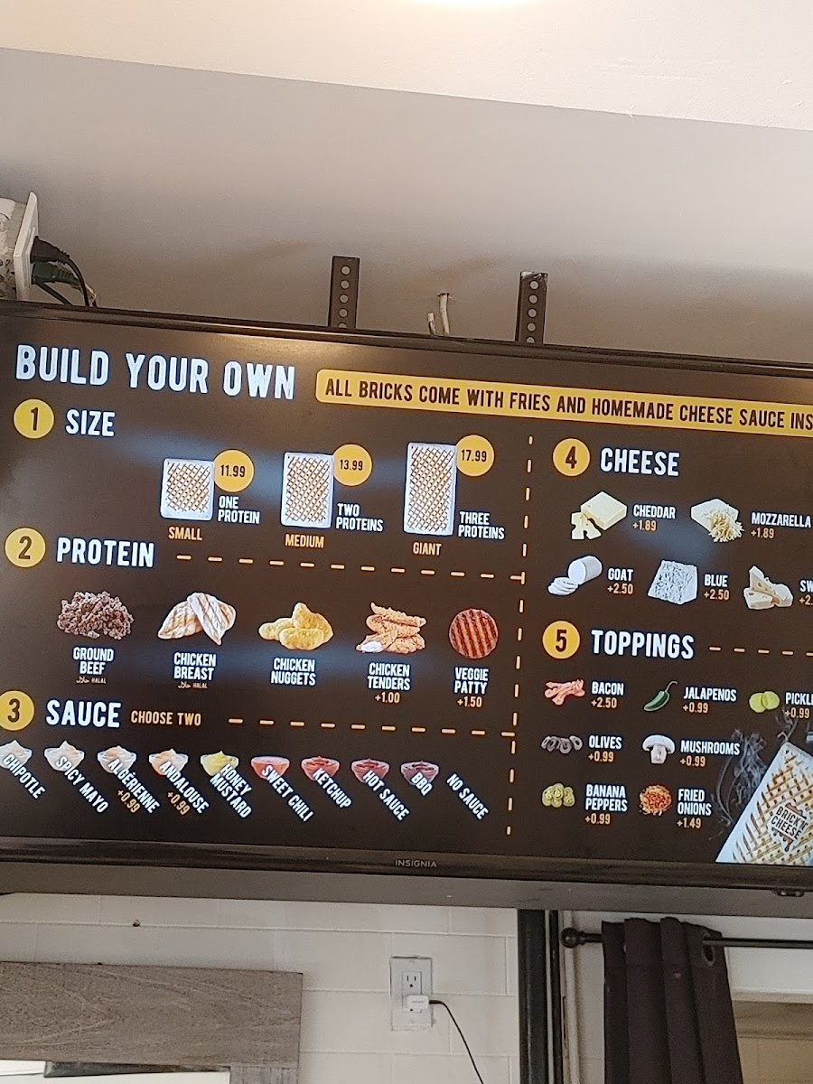 Menu Brick'n'cheese Toronto-9