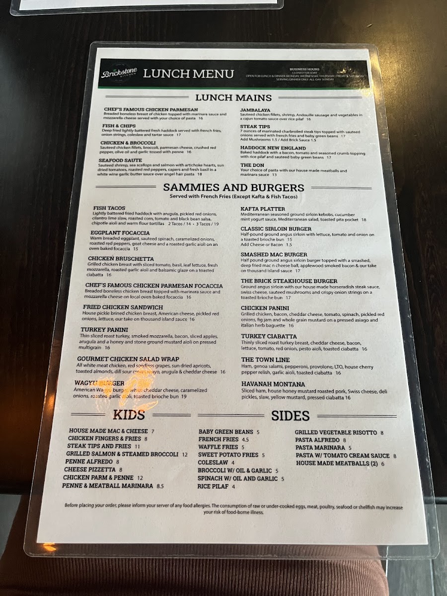 Menu Brickstone Kitchen-3