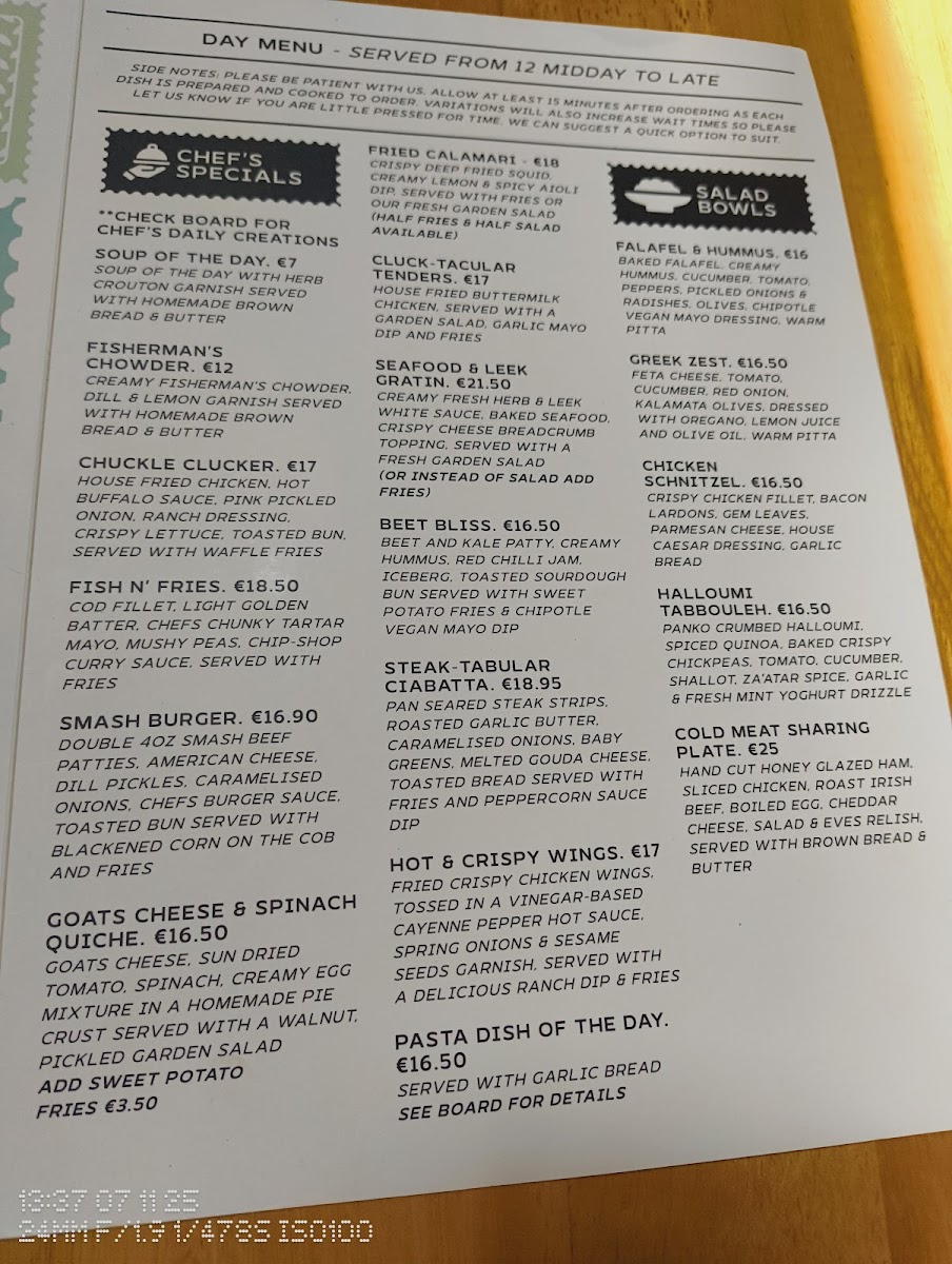 Menu Bridge Cafe & Bistro-7