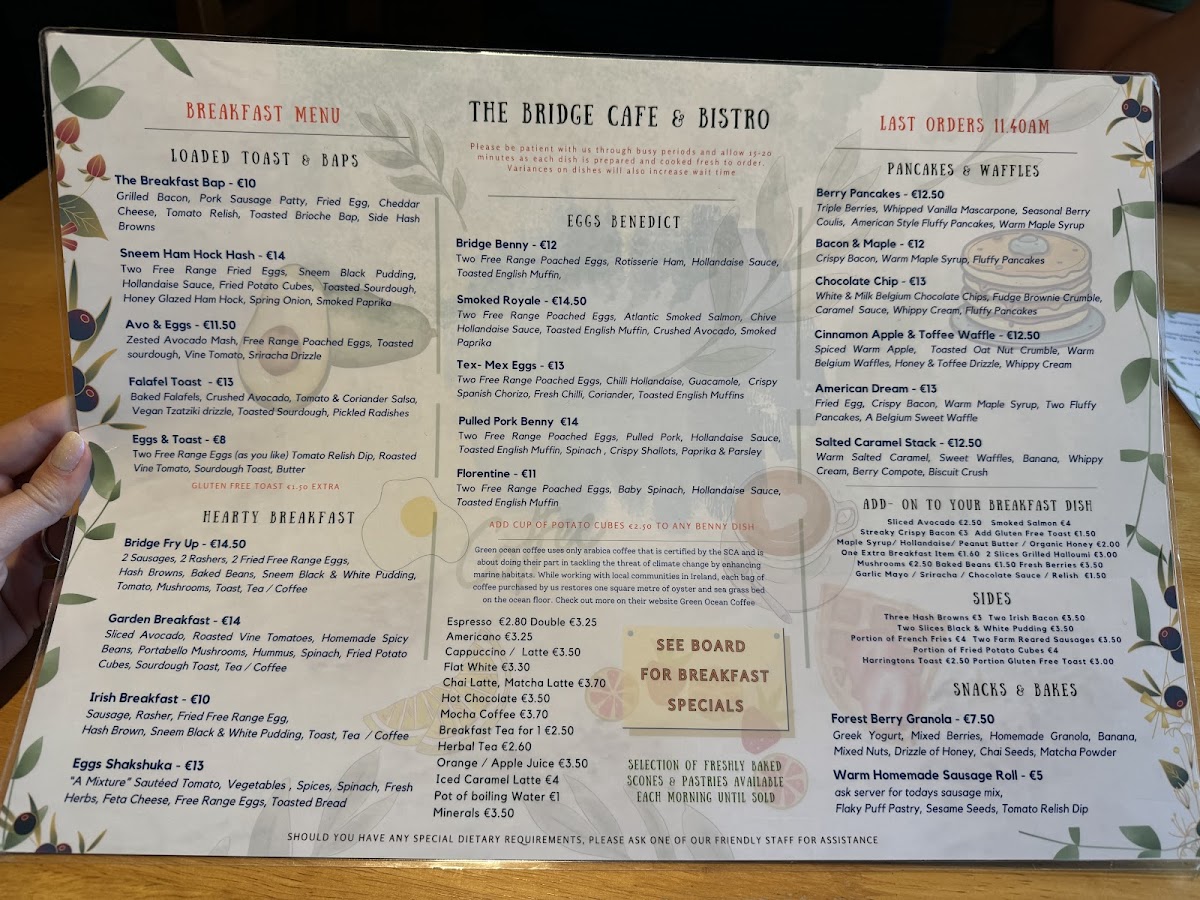 Menu Bridge Cafe & Bistro-8