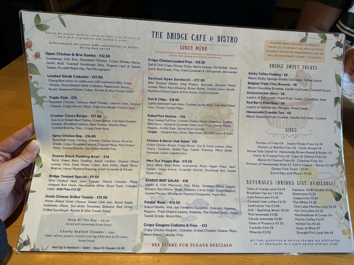 Menu Bridge Cafe & Bistro-9