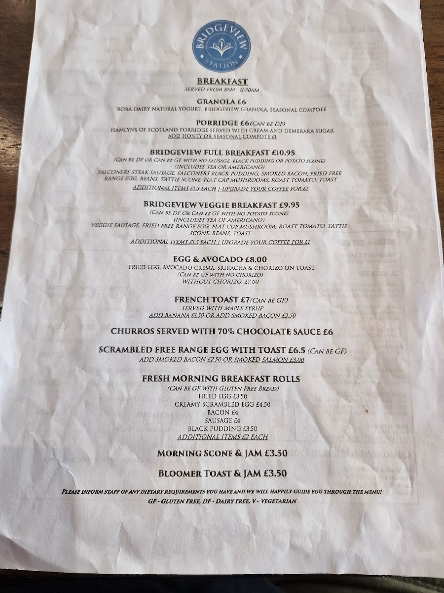 Menu Bridgeview Station Restaurant-4