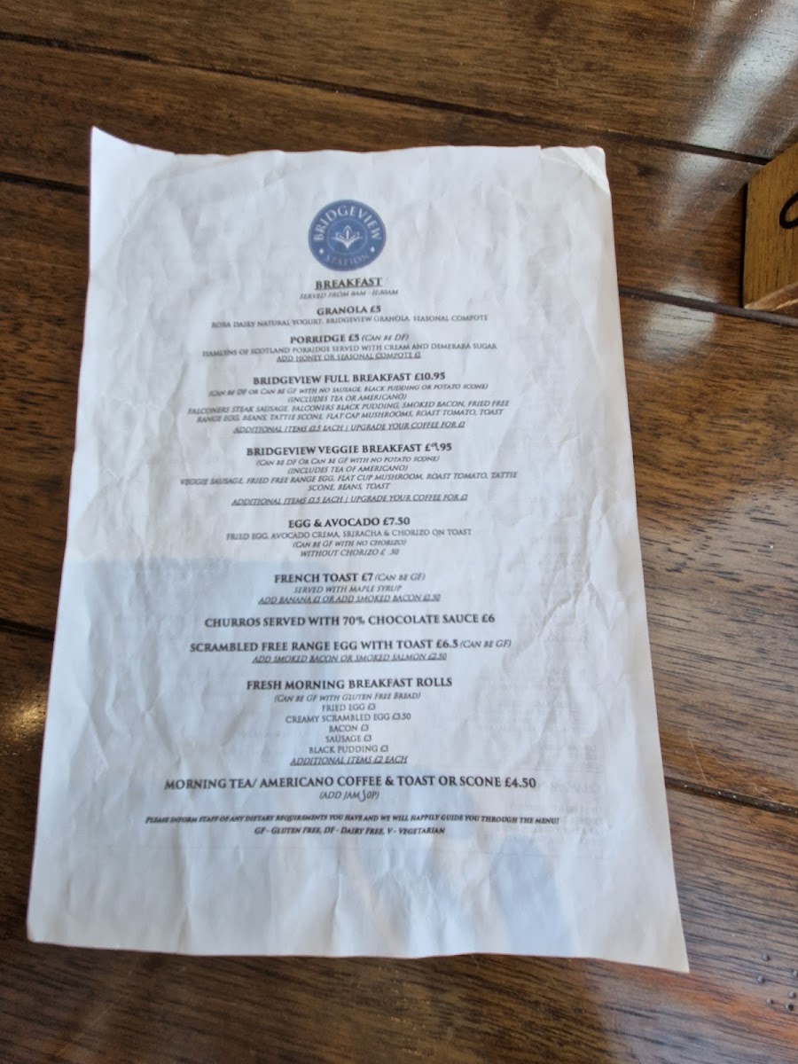 Menu Bridgeview Station Restaurant-7