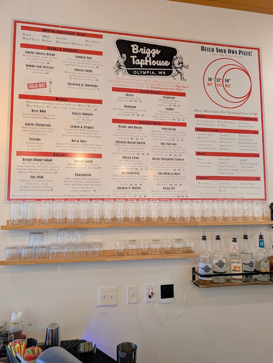 Menu Briggs Taphouse-1